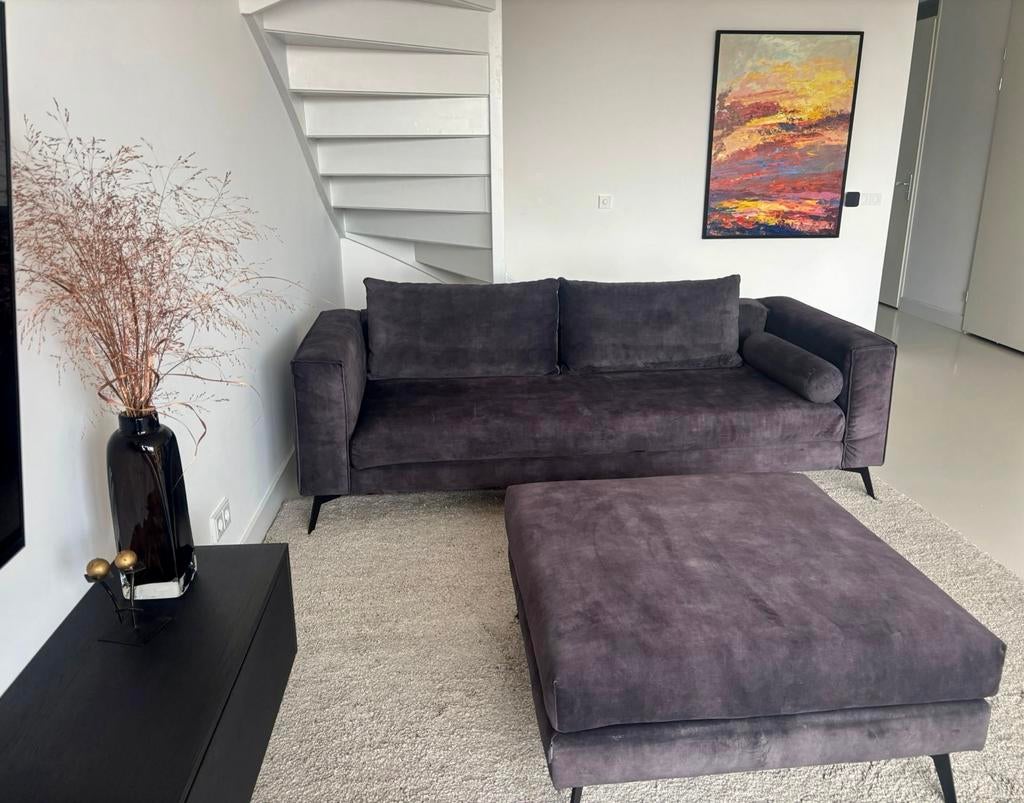 Loods 5 Hero Bank - Antraciet [laatste kans], Ophalen, 100 tot 125 cm, Hoekbank, Zo goed als nieuw