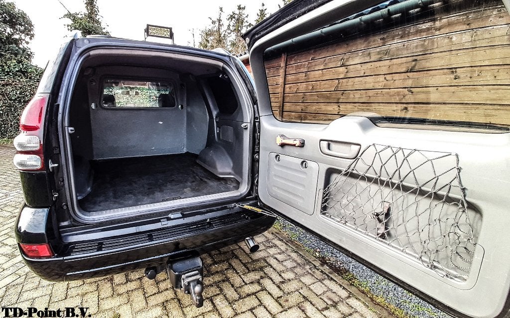 TOYOTA LANDCRUISER 120 SERIE|GOED ONDERHOUDEN|GRIJS KENTEKEN, Auto's, Automaat, Stof, Zwart, Diesel