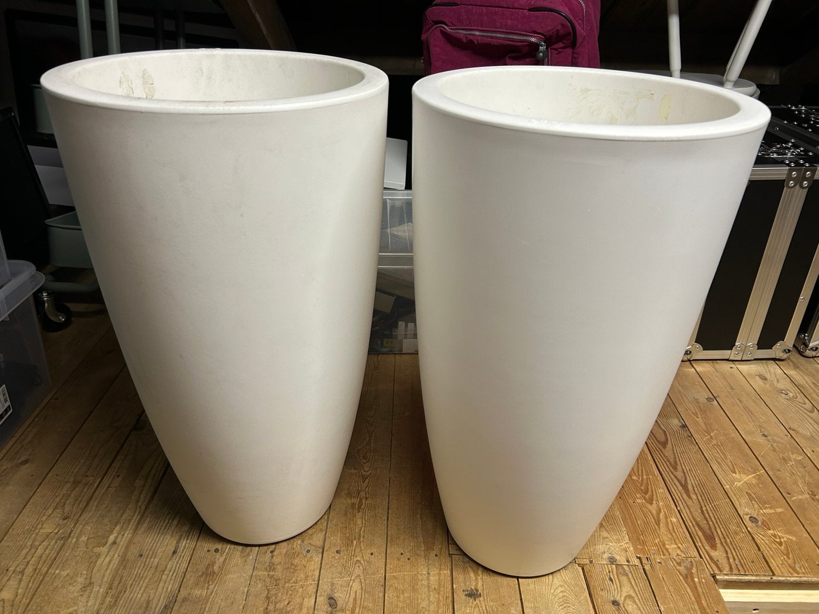 Elho soft pure round high 2 stuks 35cm, Ophalen, Kunststof, 40 cm of meer, Rond
