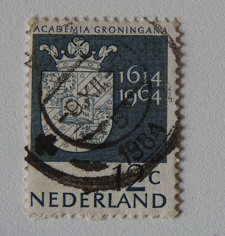 1 postzegel 1964 Academia Groningana., Verzenden, Na 1940, Gestempeld