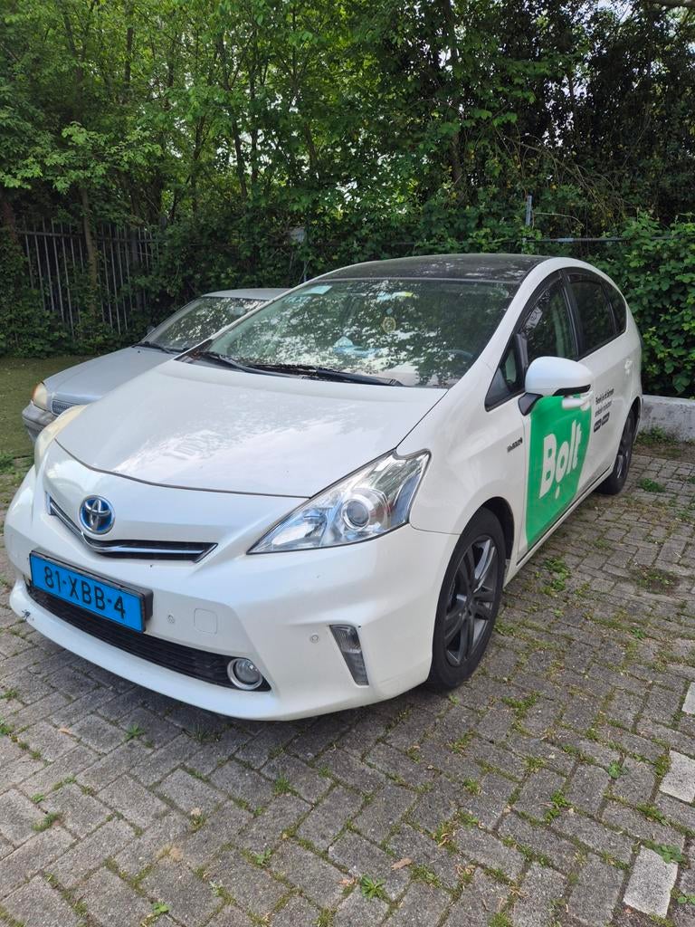 Toyota Prius Plus 1.8 Full Hybrid Taxi Klaar, Auto's, 4 cilinders, Wit, Dealer onderhouden, 1798 cc