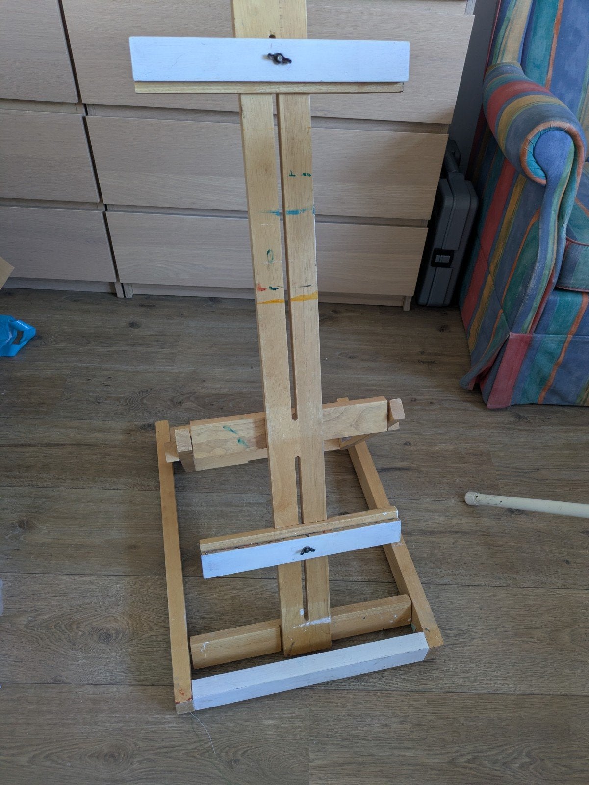 Inklapbaar schildersezel, Ophalen, Gebruikt, Ezel