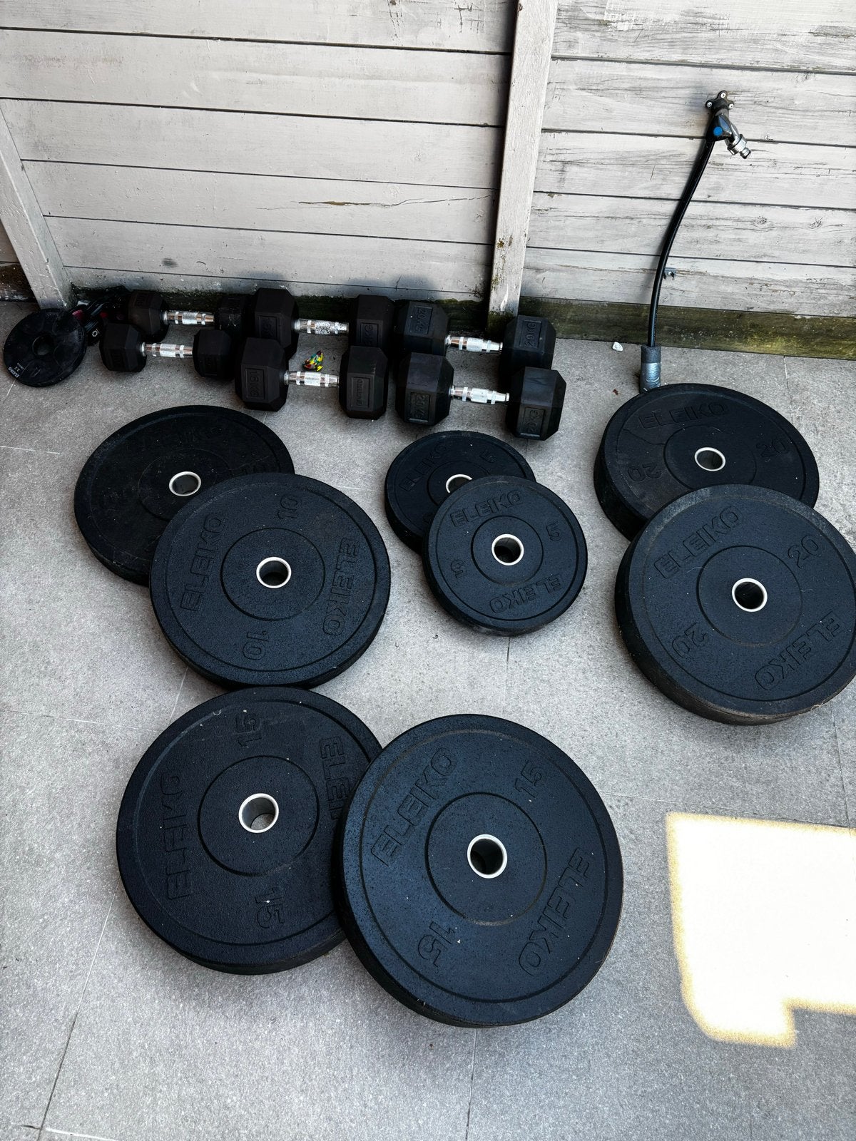Gewichten en halterschijven voor krachttraining ELEIKO, Sport en Fitness, Ophalen, Zo goed als nieuw, Halterset