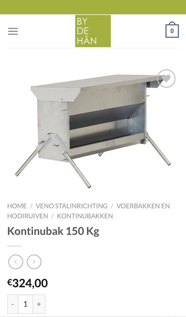 Kontinubak Veno stalinrichting lammeren voeren, Meerdere dieren, Schaap