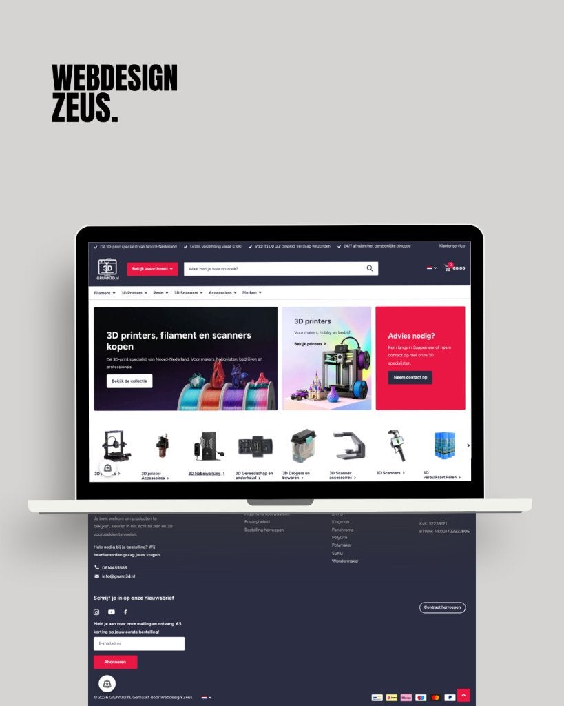 Website of webshop laten maken v.a. €695,-, Webdesign