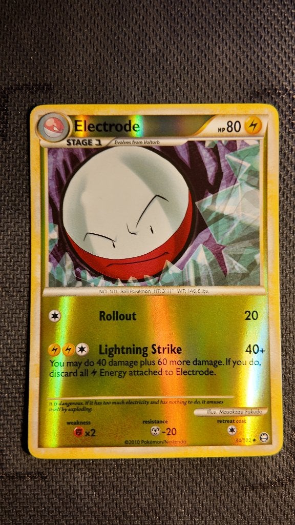 Electrode 34 HS—Triumphant | Pokemon kaart, Ophalen, Zo goed als nieuw, Losse kaart, Foil