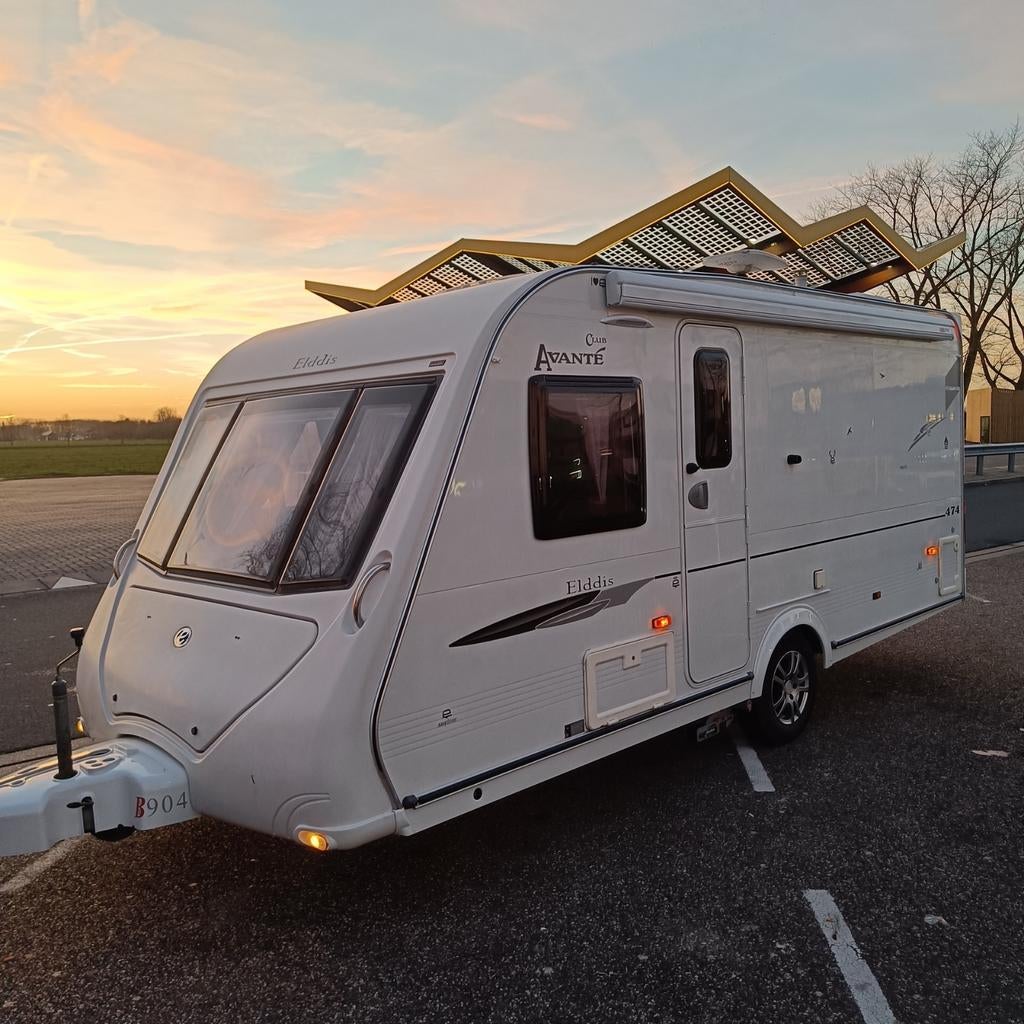 ELDDIS 474 /4 PERSONEN bj.2011,MOVER,VASTE LUIFEL,OVEN,RADIO, Caravans en Kamperen, Standaardzit, Omvormbare zithoek, Elddis, Bedrijf