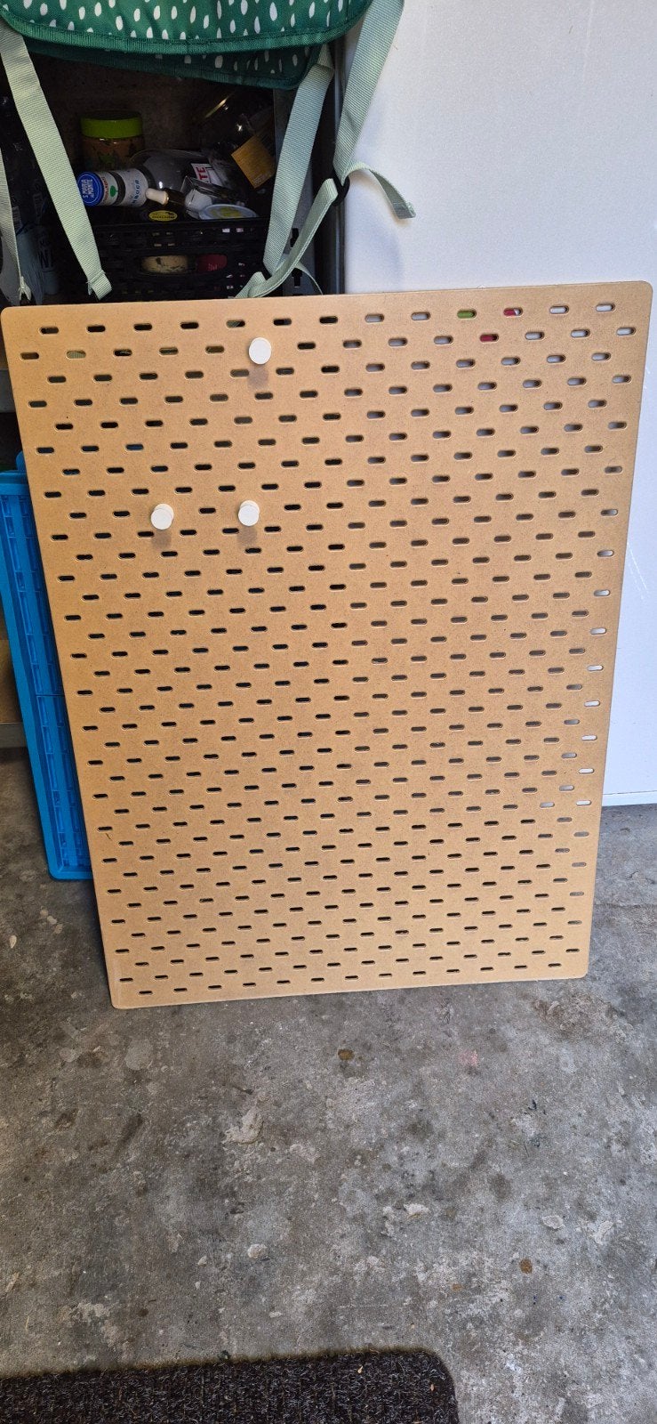 Houten pegboard/prikbord voor organisatie, Ophalen, Gebruikt