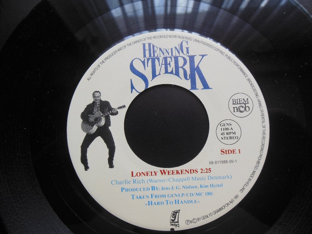 single henning sterk 45rpm jukebox vinyl record rockabilly, 7 inch, Ophalen of Verzenden, Zo goed als nieuw, Rock en Metal