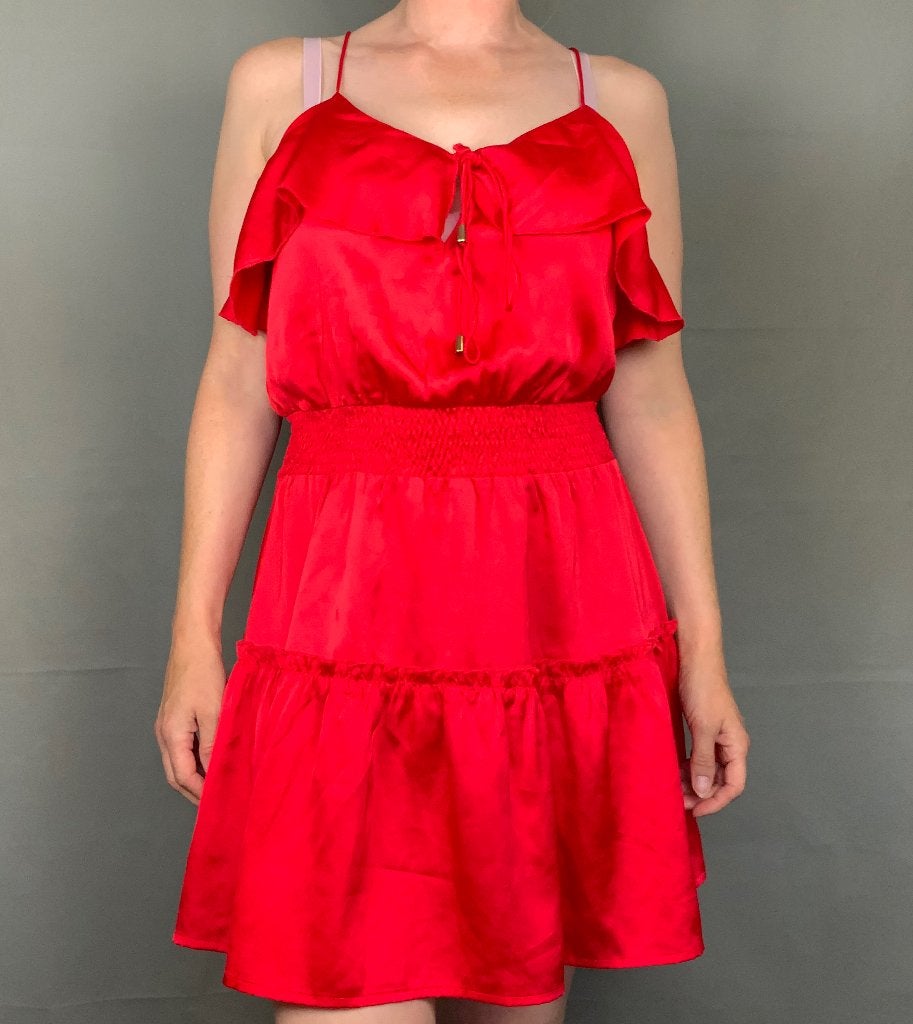 Loavies korte jurk maat s rood, Kleding | Dames, Ophalen of Verzenden, Maat 36 (S), Boven de knie, Rood