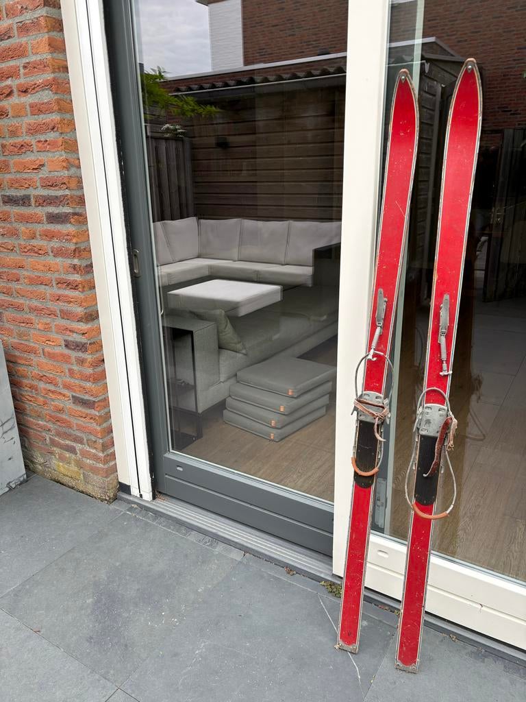 Vintage Retro Ski's - Decoratief of voor de liefhebber, Sport en Fitness, Skiën en Langlaufen, 160 tot 180 cm, Gebruikt, Skiën