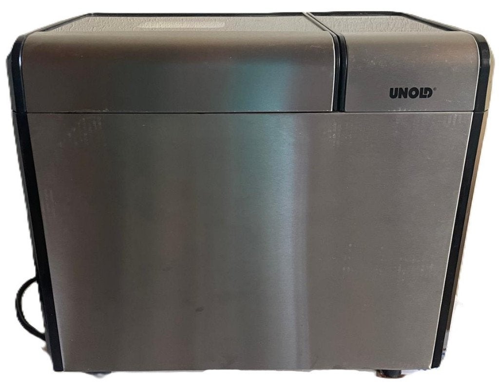 UNOLD broodbakmachine RVS – 12 programma’s – digitaal, Ophalen, Zo goed als nieuw, Met timer, Kijkvenster