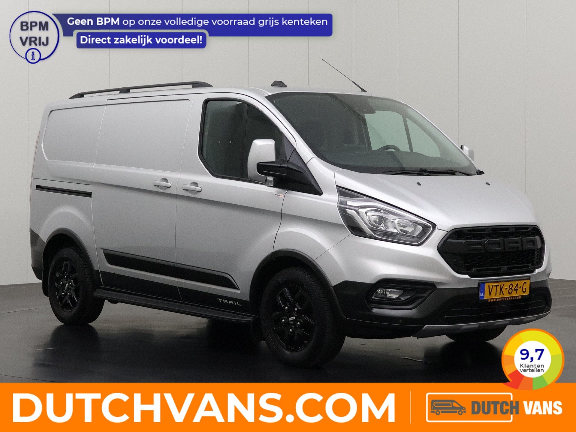 Ford Transit Custom 2.0TDCI 130PK Trail | Leder | 2xSchuifde, Voorwielaandrijving, Dealer onderhouden, 4 cilinders, 2500 kg
