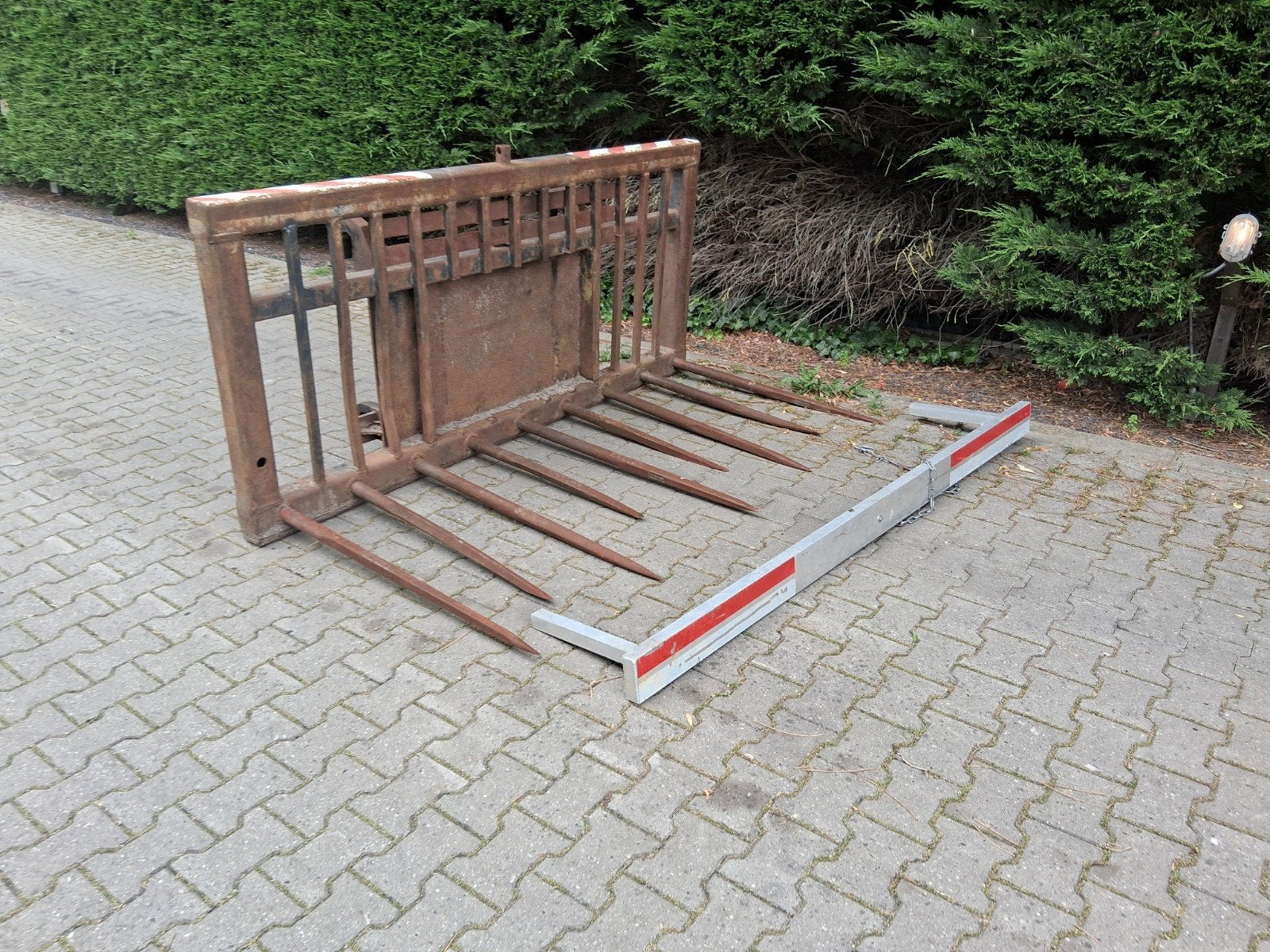 Tegelriek, grasvork, puinriek, shovel siloverdeler mestvork, Ophalen of Verzenden