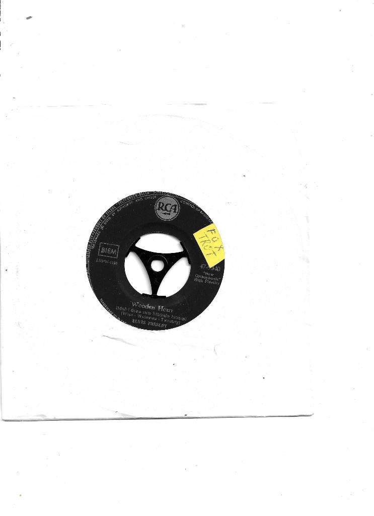 Single Elvis Presley - Wooden Heart, Ophalen of Verzenden, Gebruikt, Pop
