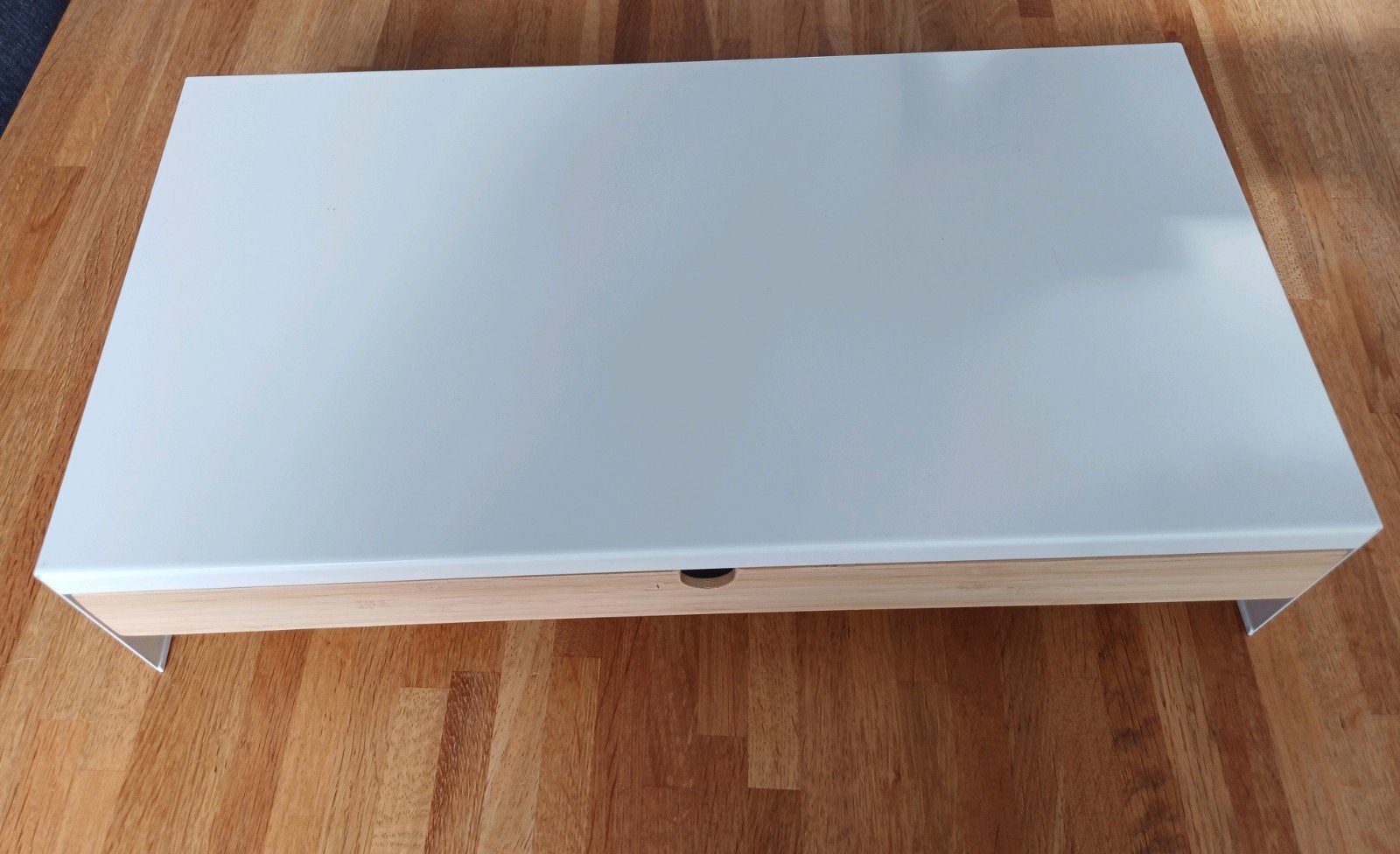 IKEA ELLOVEN Bureau-opberger met lade, wit/bamboe, Ophalen of Verzenden, Gebruikt