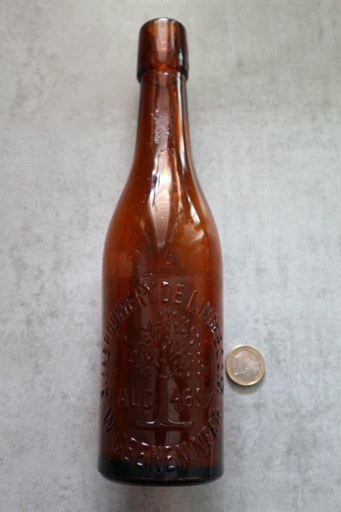 Bierfles Lindeboom Neer jaren '30, Ophalen of Verzenden, Gebruikt, Flesje(s), Overige merken