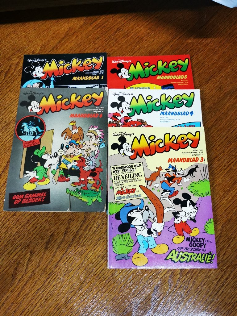 Diverse boekjes van Mickey Mouse, Ophalen of Verzenden, Mickey Mouse, Zo goed als nieuw, Overige typen