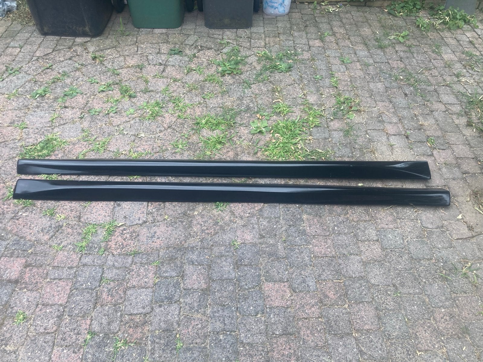 Set van 2 universele side skirts - zwart, Ophalen