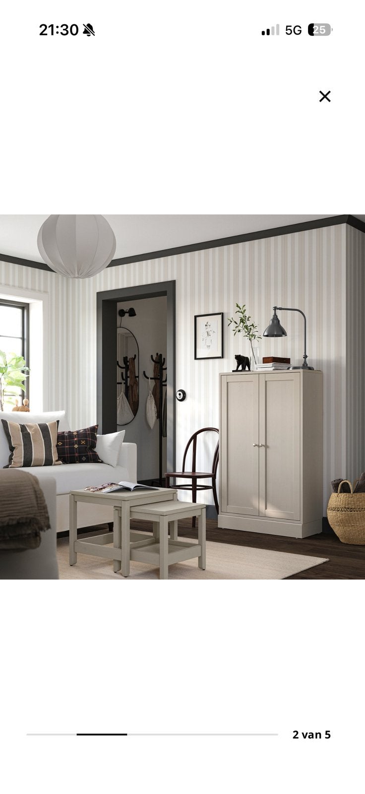 Ikea kast havsta greisbeige 2x, Huis en Inrichting, Ophalen, Zo goed als nieuw