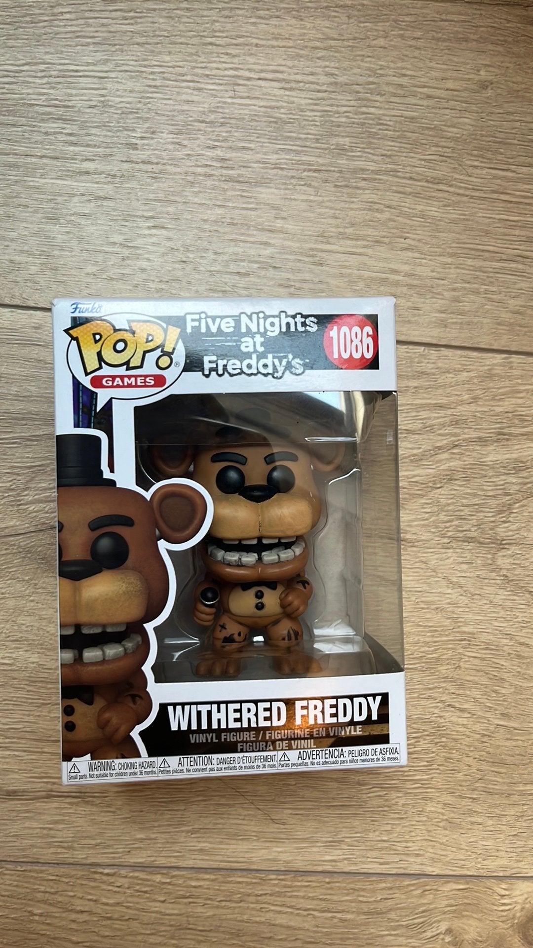 Withered freddy funko pop five nights at freddys, Verzamelen, Verzenden, Zo goed als nieuw