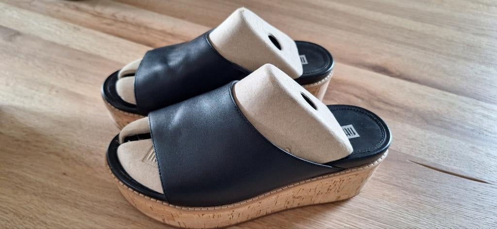 Fitflop slipper zwart 38, Kleding | Dames, Schoenen, Ophalen of Verzenden