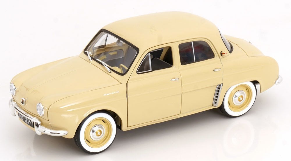 Renault Dauphine 1958 Beige 1-18 Norev, Auto, Norev, Ophalen of Verzenden, Norev