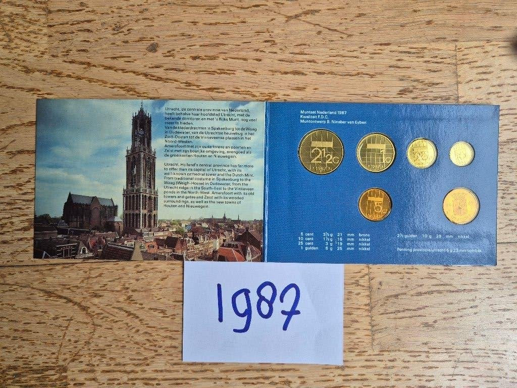 FDC Muntset Nederland 1987, Verzenden, Koningin Beatrix, Overige waardes, Setje