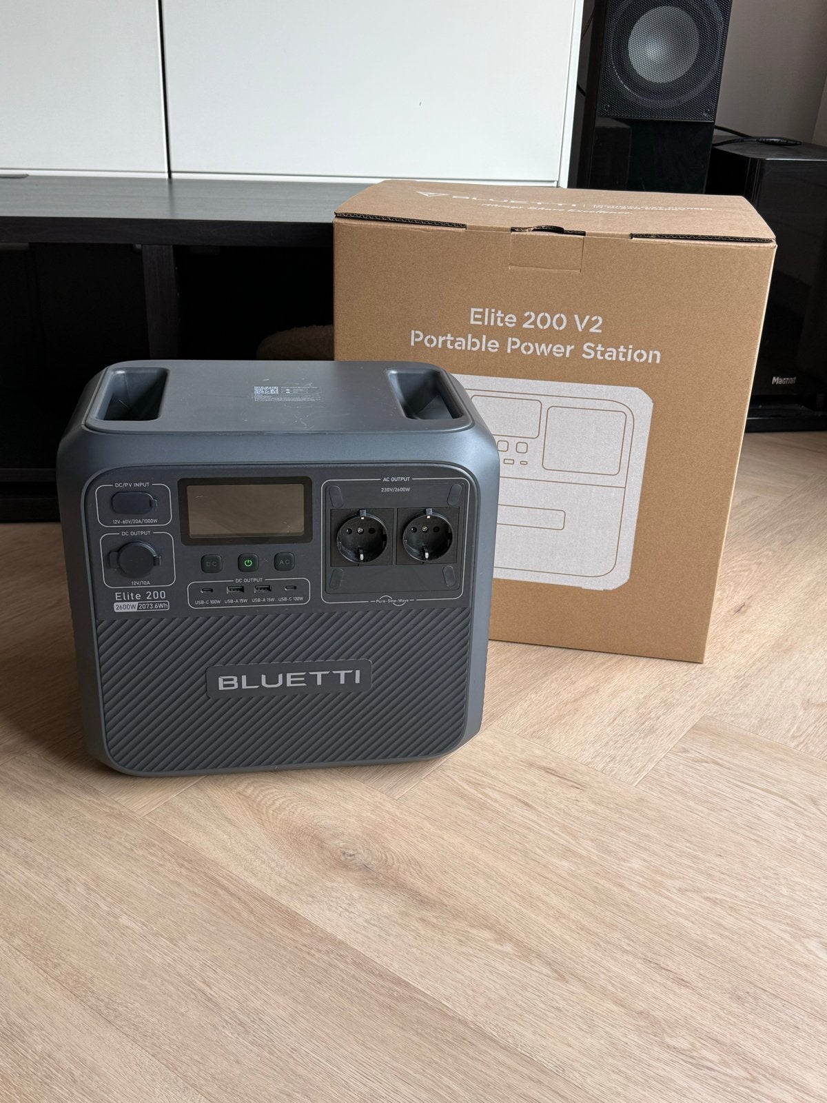 BLUETTI Elite 200 V2 Draagbare Power Station, Caravans en Kamperen, Ophalen of Verzenden, Zo goed als nieuw