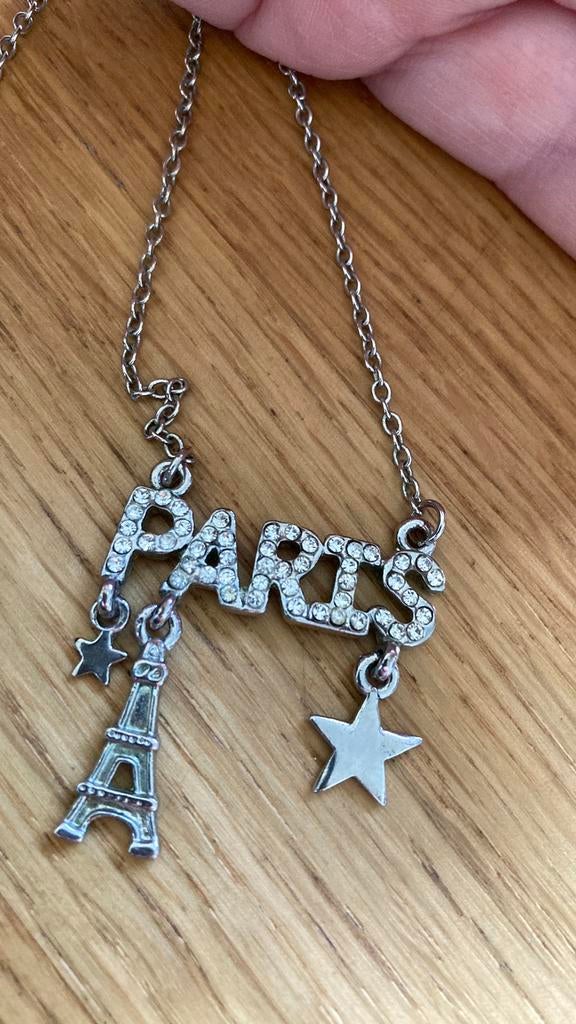 Leuke zgan ketting - Parijs, Ophalen of Verzenden, Zo goed als nieuw, Overige materialen