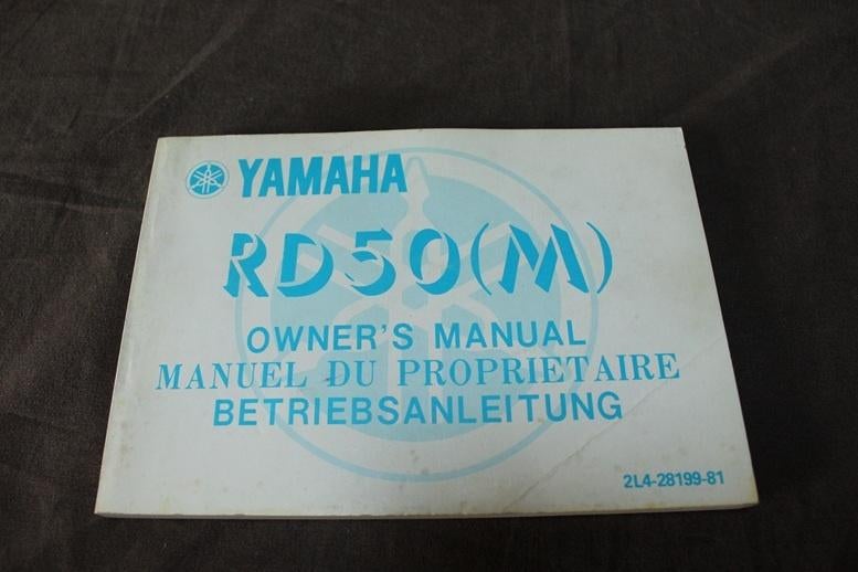 Yamaha RD50 M 1978 owner's manual instructie boekje  RD 50, Ophalen of Verzenden, Gebruikt
