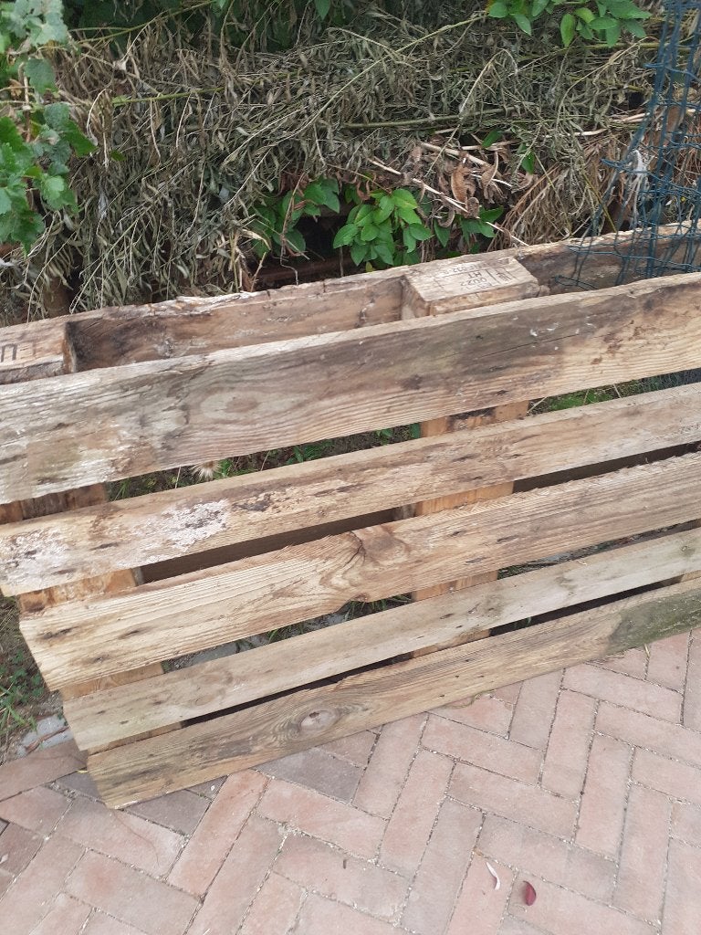 pallet hout, Ophalen, Gebruikt, 50 mm of meer, Pallet