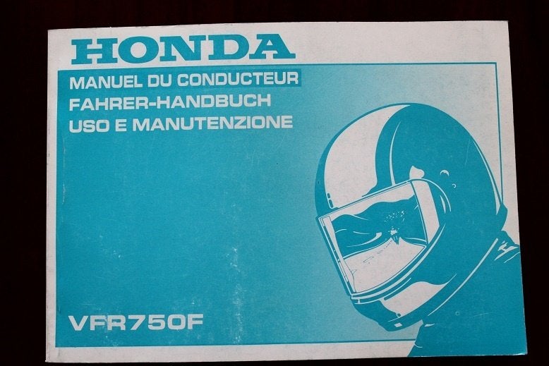 Honda VFR750F 1990 motorrad fahrer handbuch VFR750 F, Ophalen of Verzenden, Honda