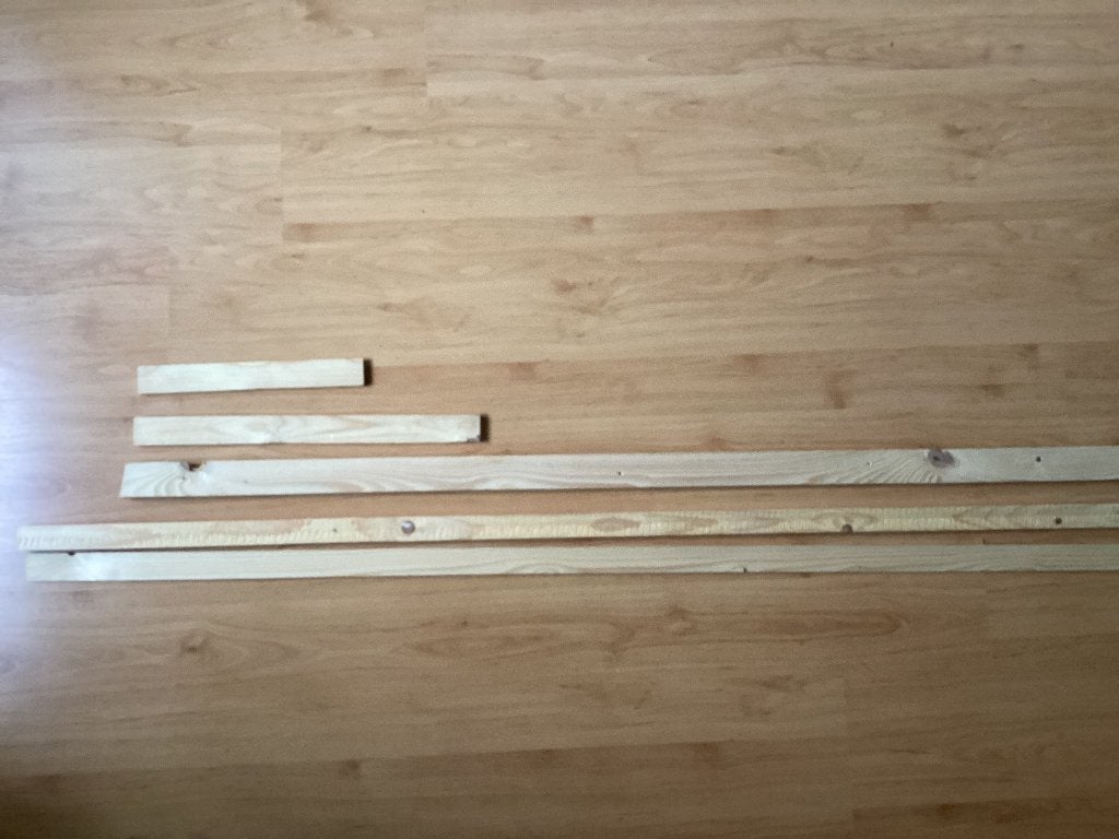 Houten latten, Minder dan 25 mm, Ophalen of Verzenden, Plank, Minder dan 200 cm
