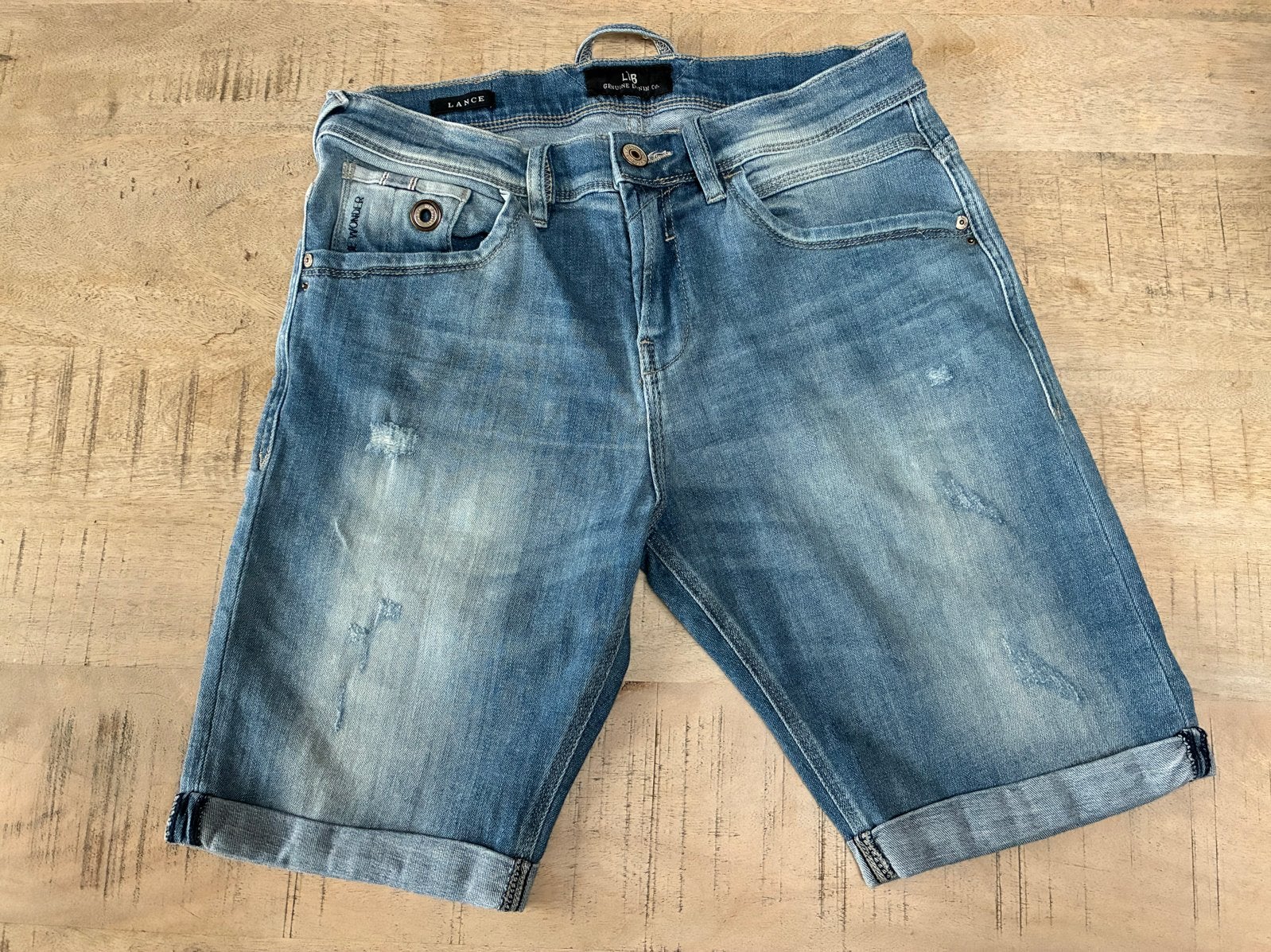 LTB Jeans denim shorts - Heren, Ophalen of Verzenden, Zo goed als nieuw, Blauw, W32 (confectie 46) of kleiner