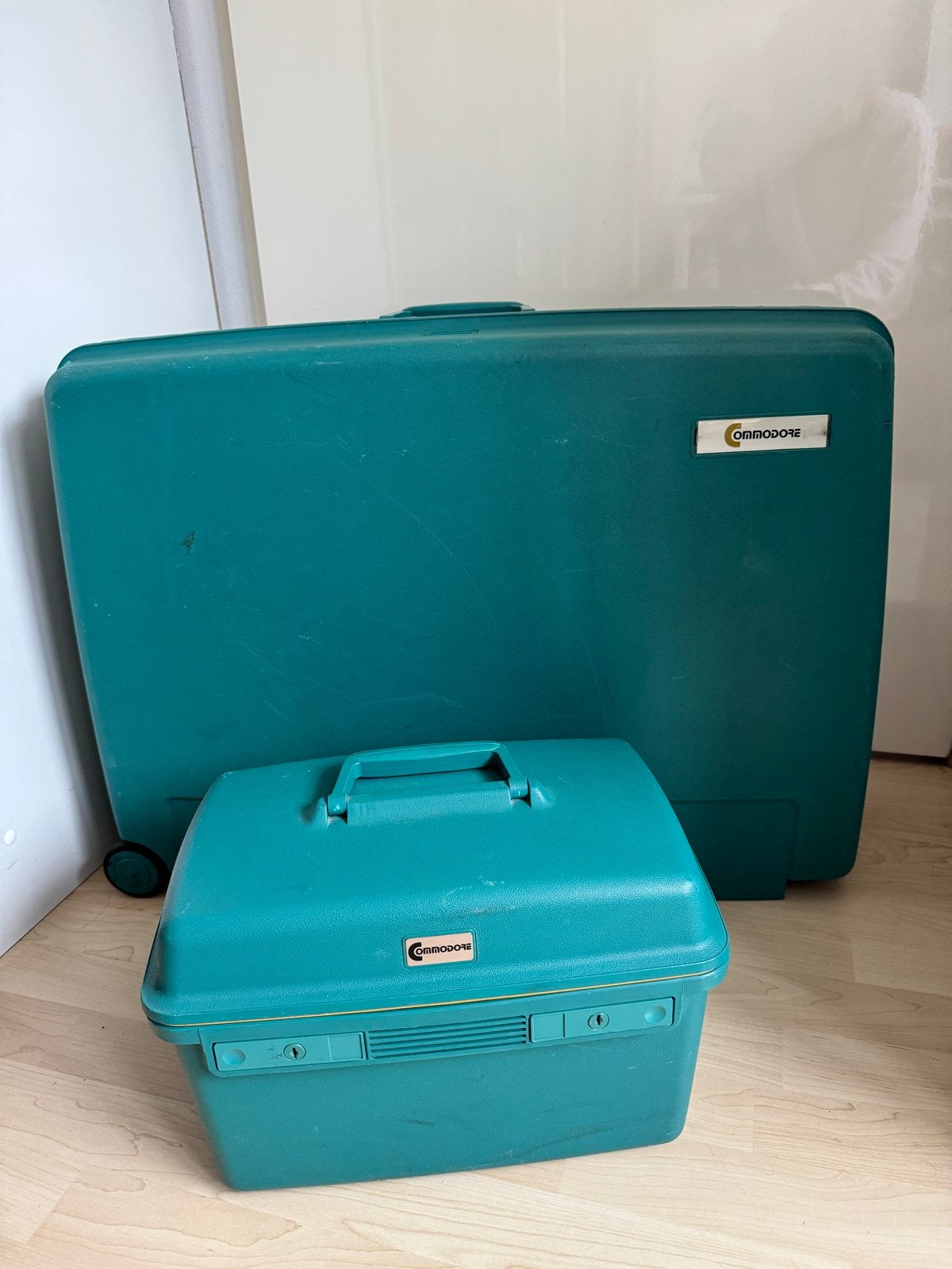 Vintage Commodore Koffer Set - Reiskoffer & Beautycase, 30 cm of meer, Gebruikt, 80 cm of meer, 55 tot 75 cm