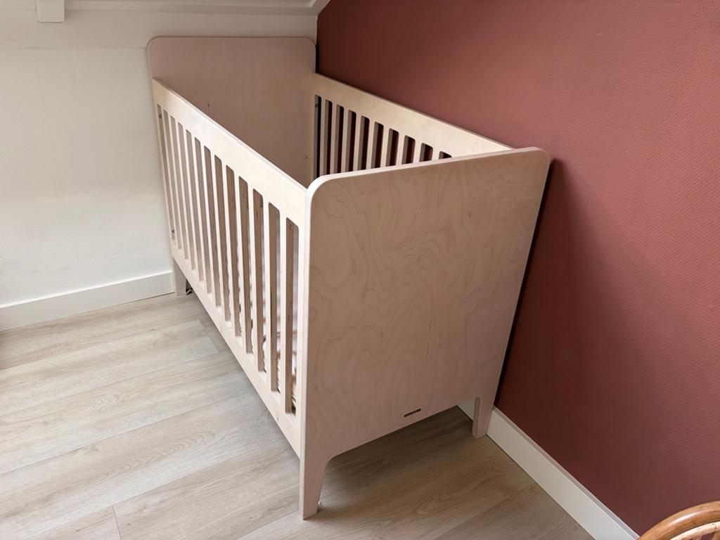 Kidsmill houten ledikantje 70x140cm, Ophalen, 70 tot 85 cm, 140 tot 160 cm, Zo goed als nieuw