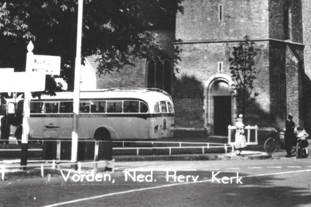 988157 Vorden 1971 Ned H Kerk Autobus Geldersche Tramwegen, Verzamelen, Ophalen of Verzenden, 1960 tot 1980, Ongelopen, Gelderland