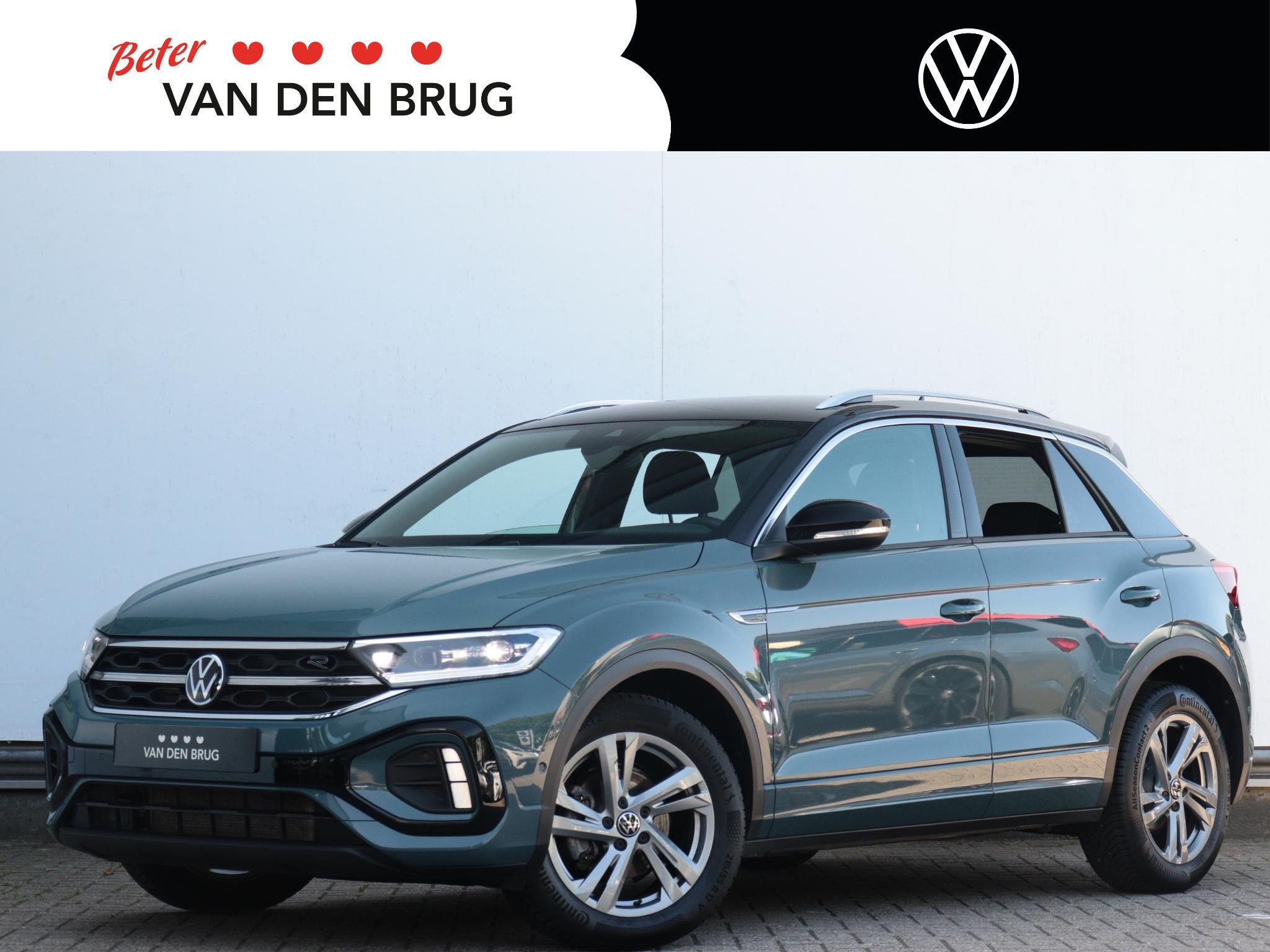 Volkswagen T-Roc 1.5 TSI R-Line | Trekhaak afneembaar | LED+, Auto's, Volkswagen, Euro 6, 4 cilinders, 150 pk, Blauw