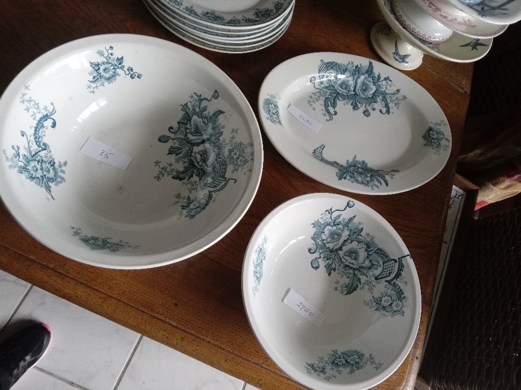 3 serviesdelen uit FRANKRIJK merk NIMY, Antiek en Kunst, Ophalen of Verzenden