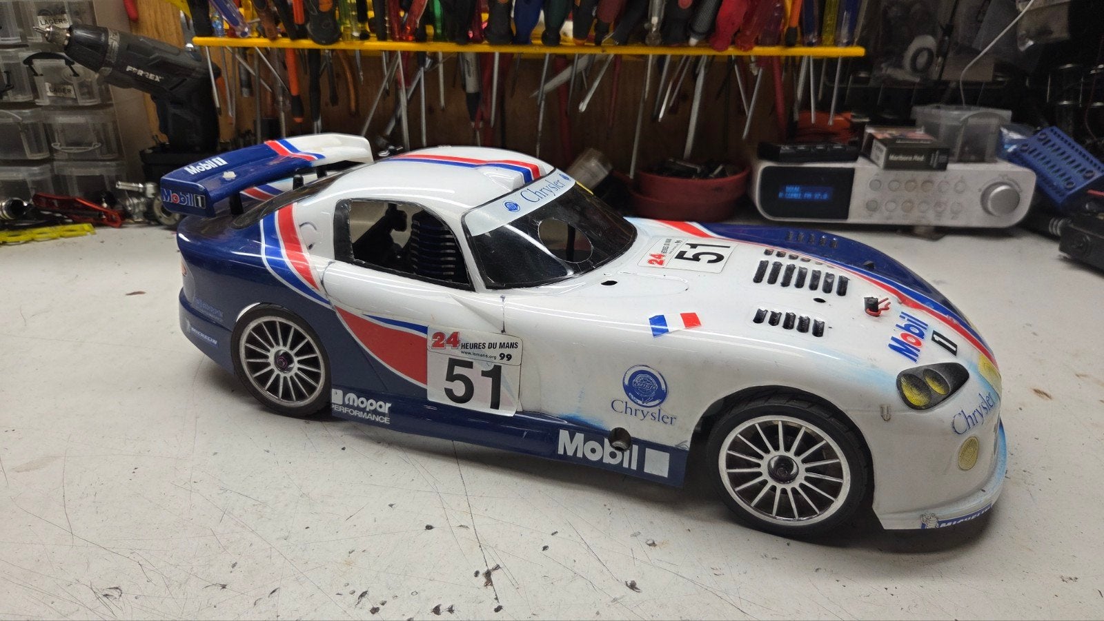 Te koop leuke kyosho, Gebruikt, Ophalen of Verzenden, Schaal 1:10, Nitro