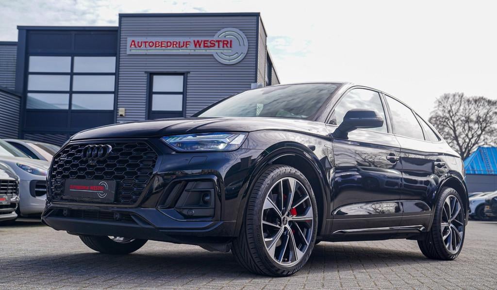 Audi Q5 Sportback 55 TFSI e Quattro | 2 x S-line | RS Zetels, Automaat, Gebruikt, Zwart, 4 cilinders