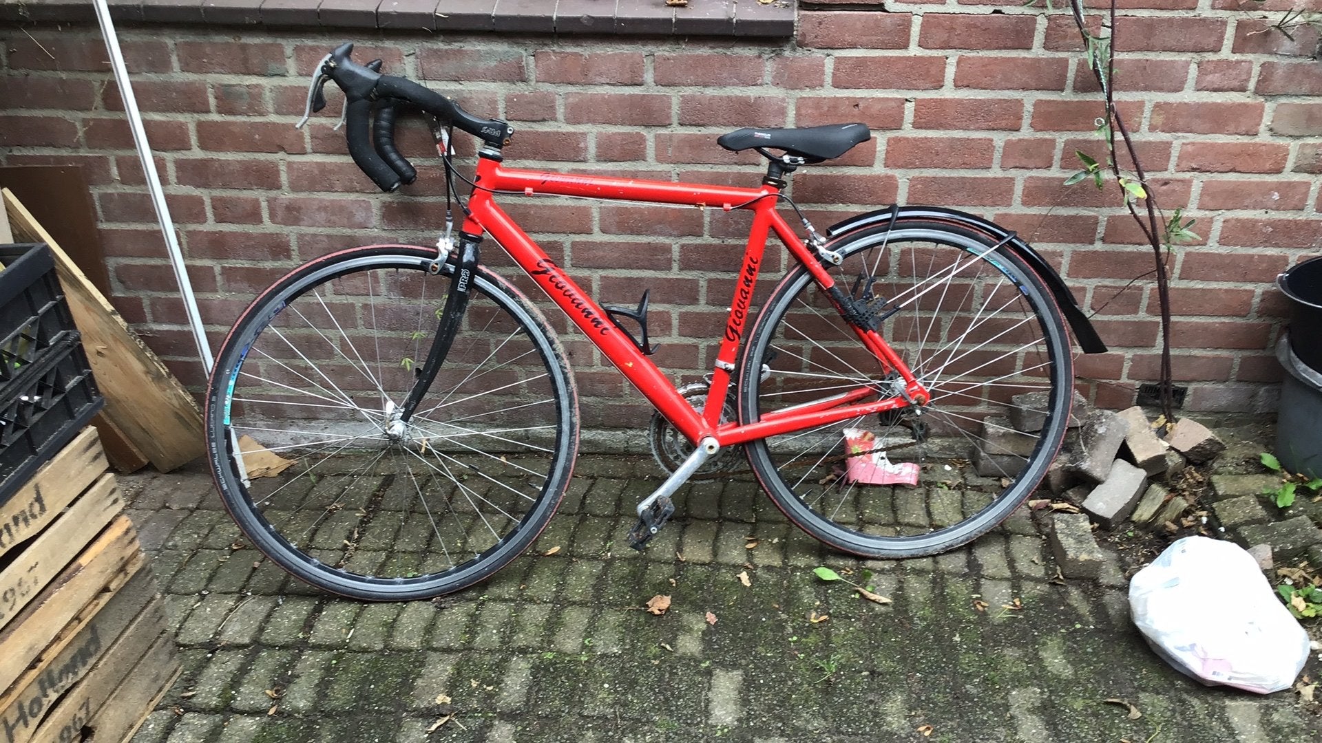 Racefiets Giovanni gratis, 28 inch, Gebruikt, Velgrem, 49 tot 53 cm