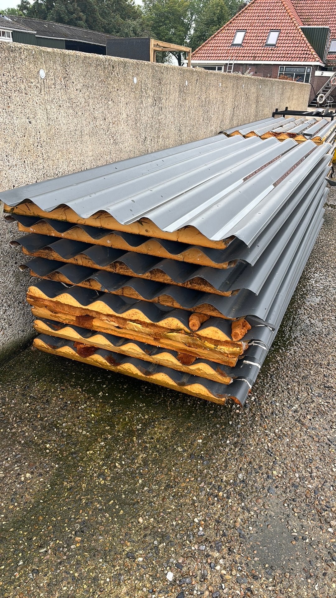 Geisoleerde dakplaten / dak panelen 16x, Ophalen