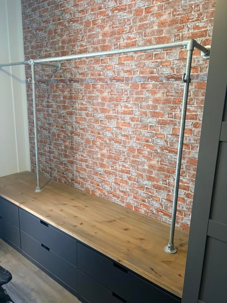 Kledingkast open met lades, Ophalen, Gebruikt, 50 tot 100 cm, 150 tot 200 cm