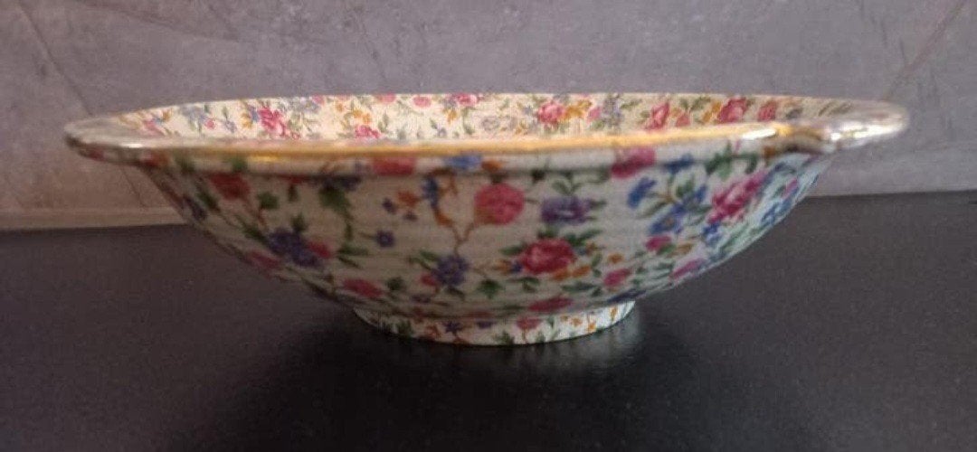 Antieke Royal Winton 'Old Cottage Chintz' Schaal - 25 cm, Ophalen of Verzenden