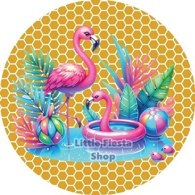 lf1069 icing frosting flamingo 19cm eetbare taart print, Ophalen of Verzenden, Nieuw, Taarten, Versiering