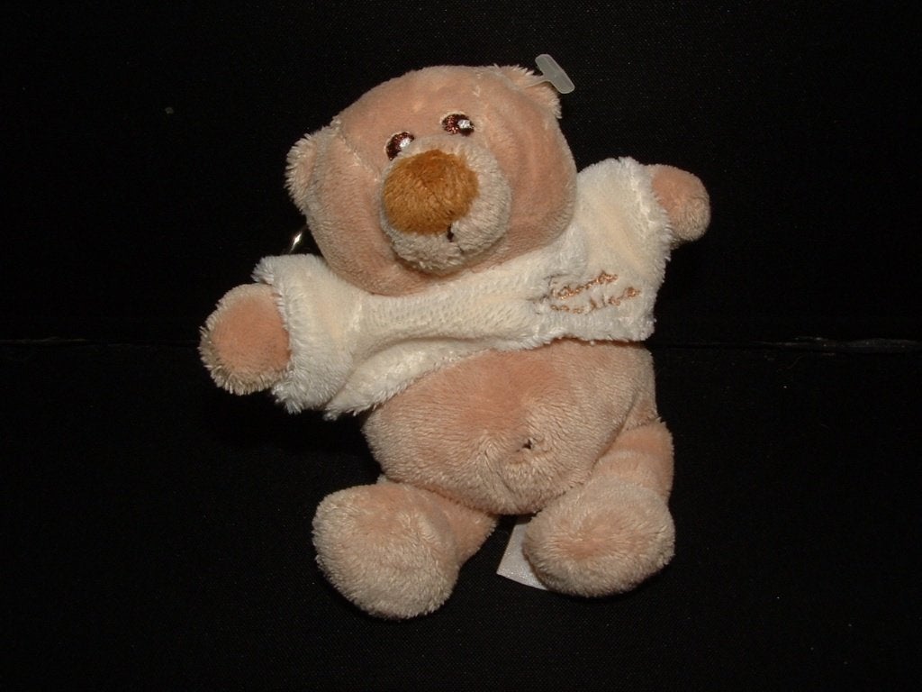 TIAMO BEER BRUNO THE BEAR SLEUTELHANGER VELOURS BEIGE, Verzenden, Nieuw, Overige typen