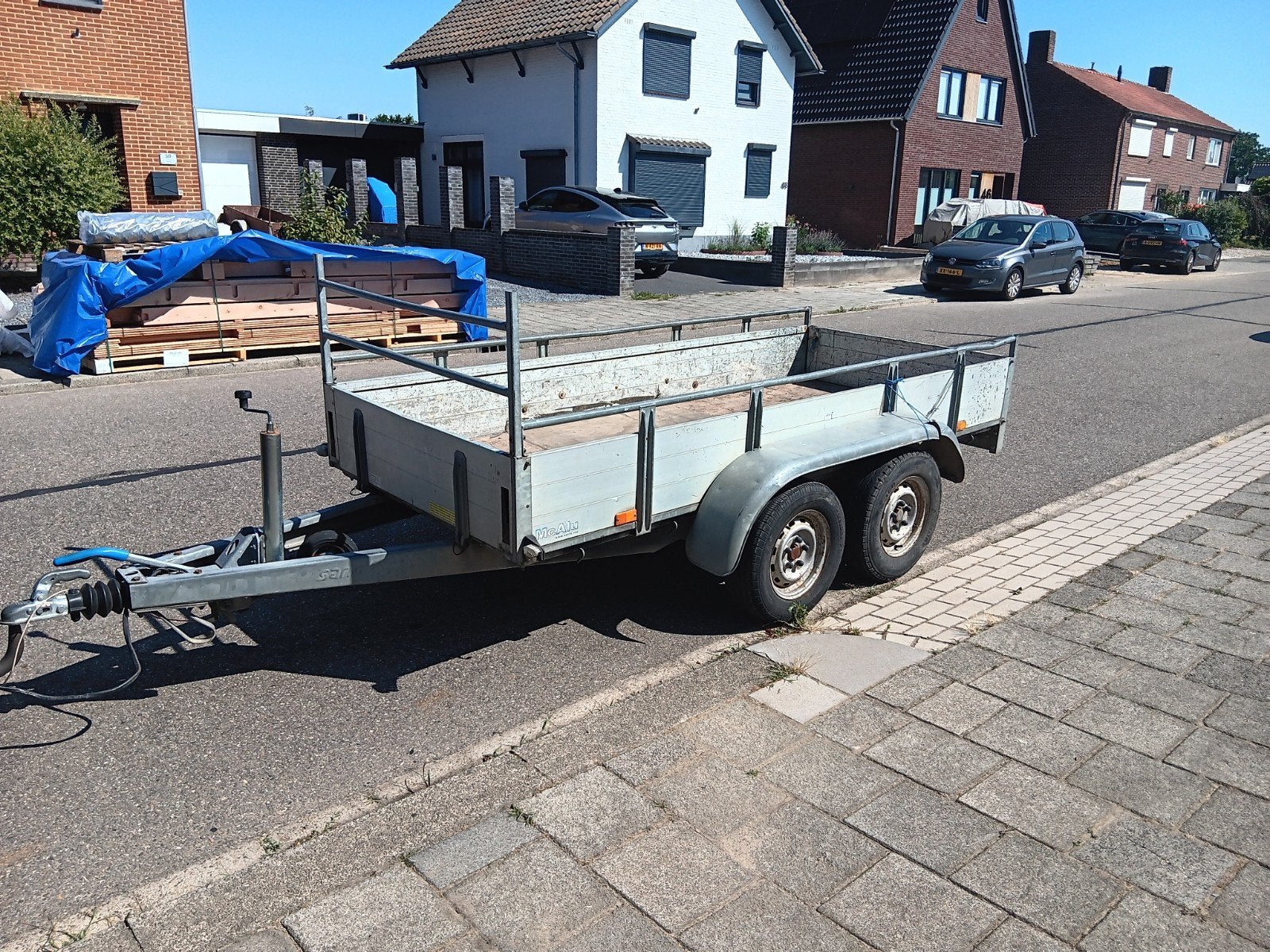 Saris Dubbelasser Aanhangwagen - Opknapper, Ophalen