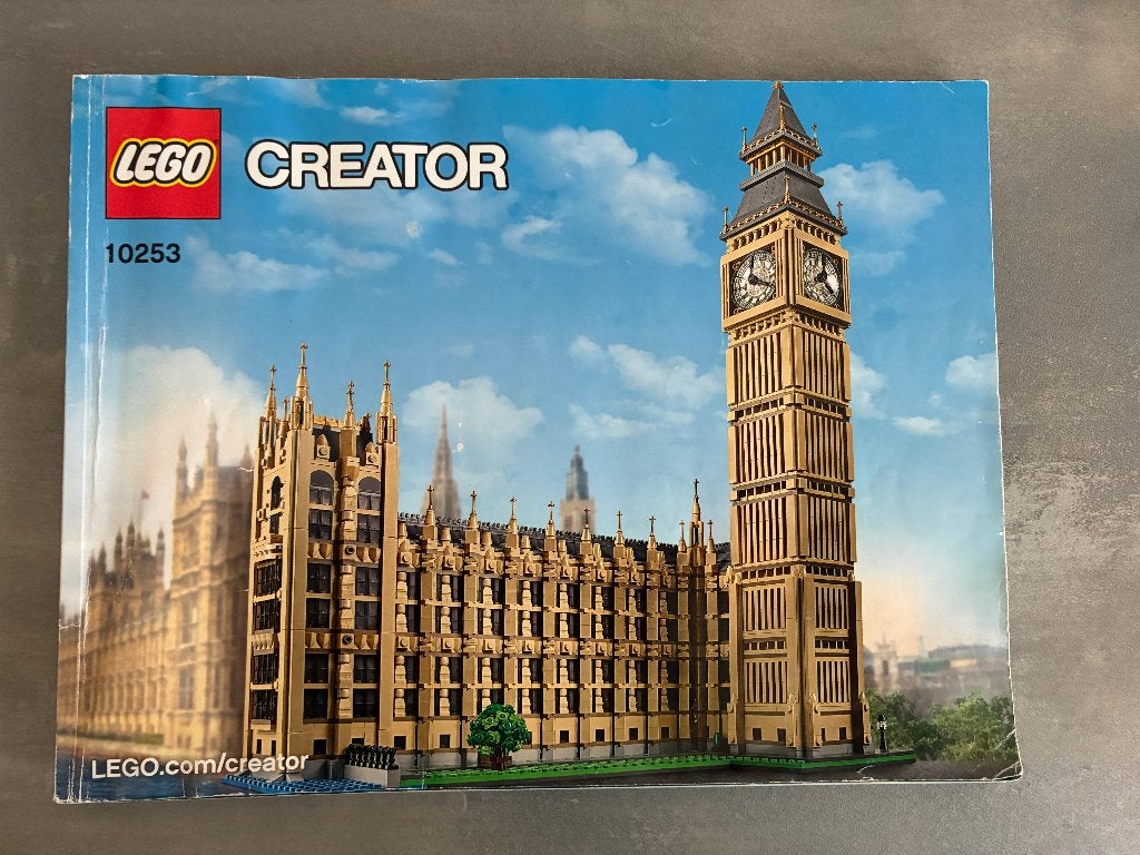 Lego instructie 10253 Creator Expert Big Ben, Kinderen en Baby's, Lego, Overige typen, Ophalen of Verzenden, Zo goed als nieuw